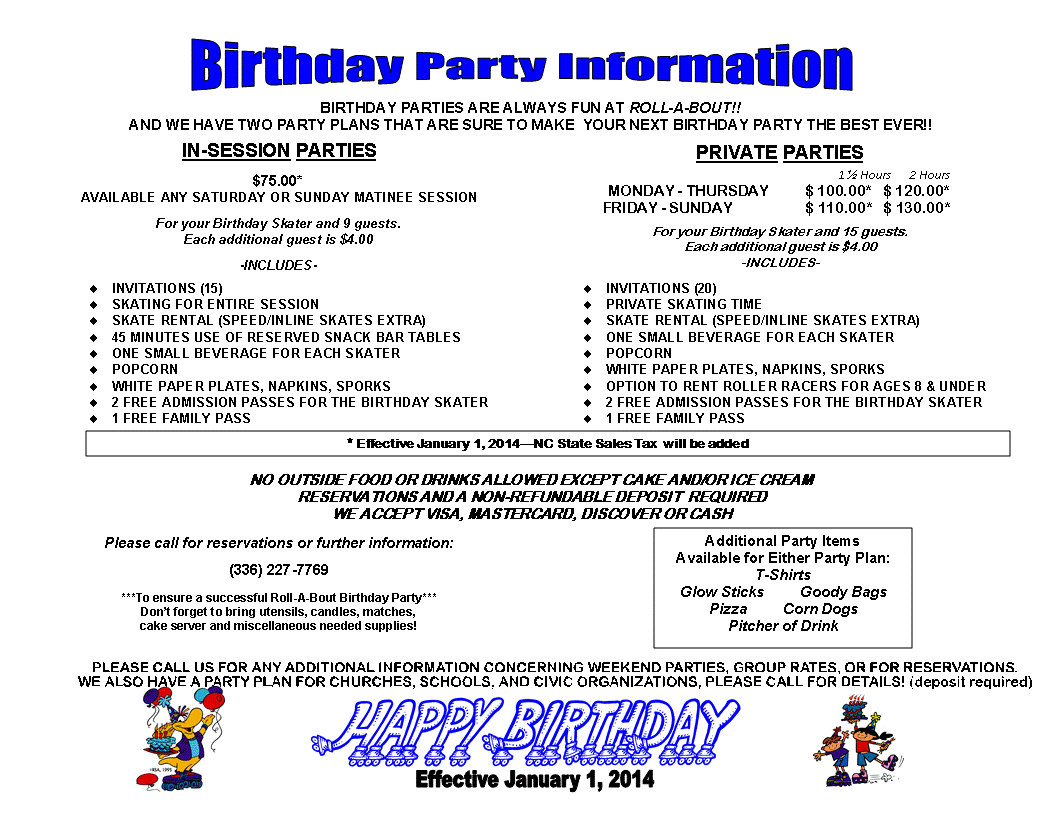 BURLINGTON Party Plans